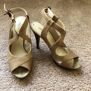 Tan heels size 7